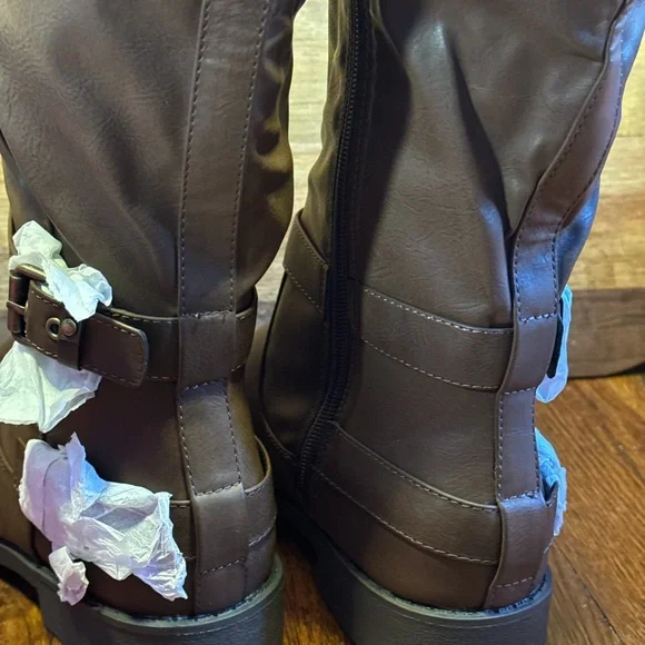 Shoe Dazzle Brown leather Boots - Picture 5 of 8